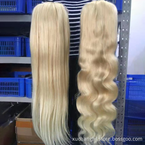 HanF 613 Lace Frontal Blonde Lace Front Wig Human Hair Wigs For Black Women Brazilian Hair 30 Inch Body Wave Lace Wig Vendor